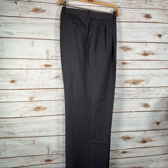 Valentino UOMO Super 120s Grey Dress Pants 52 R - Picture 9 of 16